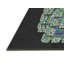 Tapis noir/vert tissé à la machine-1254372503