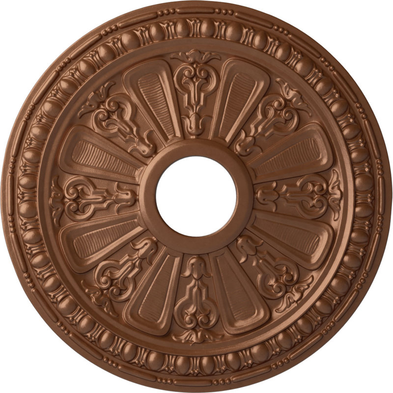 Endurathane Sellek Ceiling Medallion, 18 1/2"OD x 7/8"ID x 1 1/2"P (Fits Canopies up to 1 1/8")Hand-Painted Cloud Burst Finish