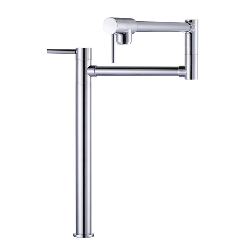 Robinet remplisseur rétractable avec accessoires, Chrome