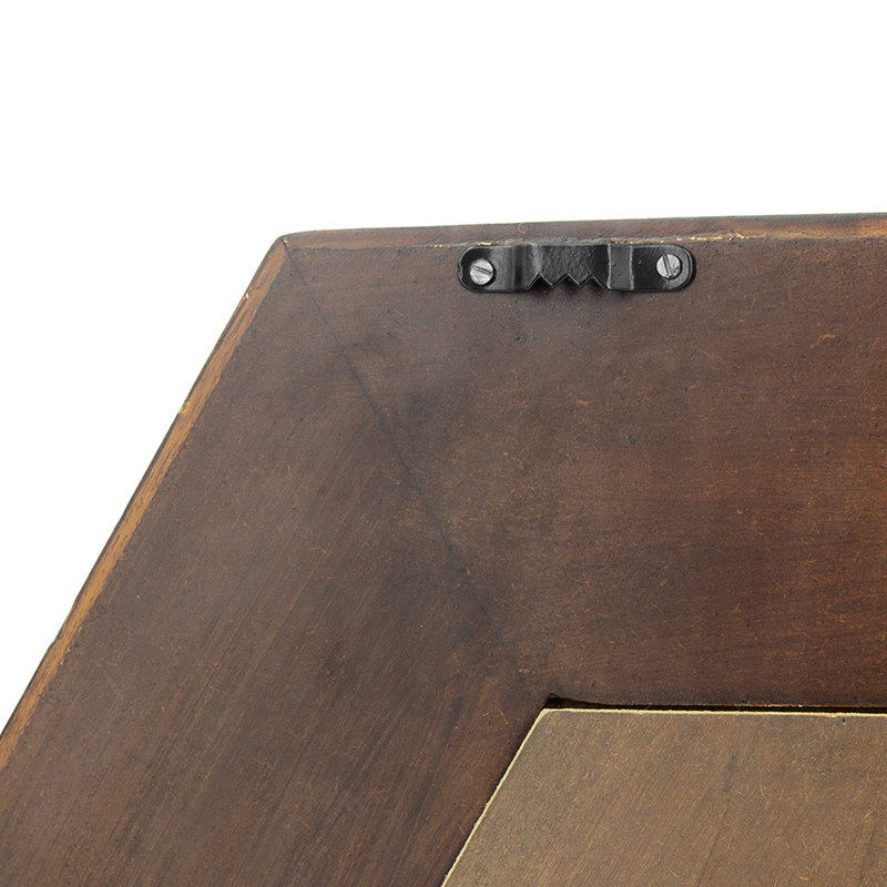 Miroir hexagonal 18,5 po x 18,5 po, Brun