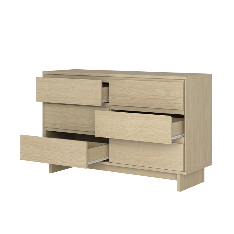 47.2 " W 6 - Drawer Dresser, Beige
