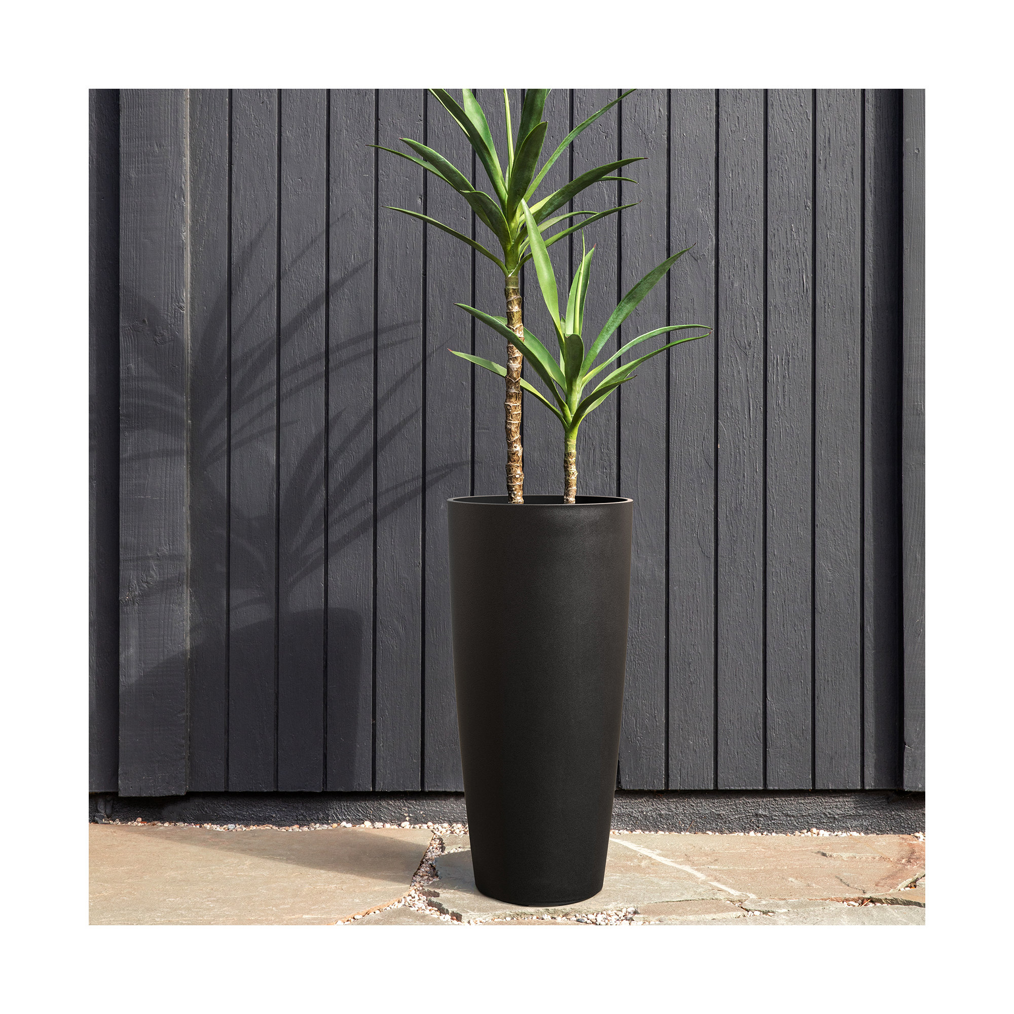 Mason Series Selena Planter, Black, 1