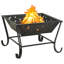 Dreadnaught Square Steel Wood Burning Smokeless Fire Pit