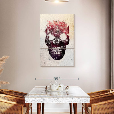 Kerner Pink Floral Skull