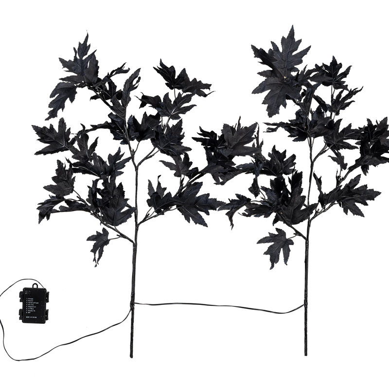 Halloween Maple Indoor/Outdoor LED Colour Changing Artificial Branch, 33"H