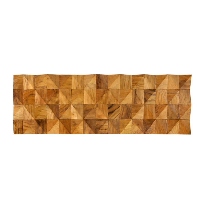 MB-008 – Teak Pyramid 3D Wall Panel