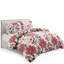 Marina Decoration Home Bedding Bedroom essentials Cooling Soft Silky Zipper All Season 3 Pieces Rayon from Bamboo Printed Duvet Cover Set with 2 Pillowcases, Pink Red Floral Pattern Double/Full Size-1521603864