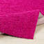 Fuchsia Modern Shaggy Rug, Plain Stain Resistant Easy to Clean Rug For Living Room, Dining Room, Bedroom, Kitchen-1897649460