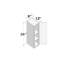 DL Cabinetry (prêt à assembler) Armoire murale à porte simple de style Shaker de 36 po de hauteur l09 po x H 36 po x P 12 po - Cyber gris-124958025-124958032