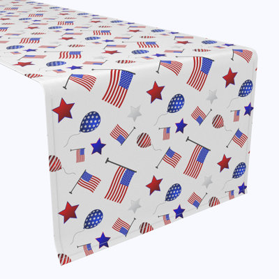 Ethen Geometric Independence Day Table Runner