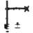 Mount-It! Full Motion Height Adjustable Single Monitor Arm Mount | Fits 13 - 32 in. TVs with C-Clamp