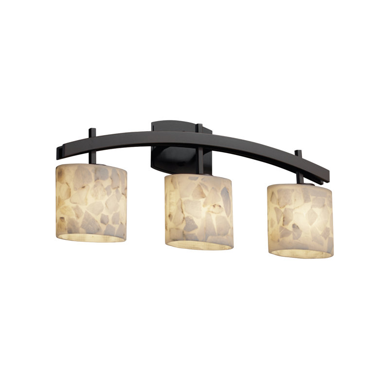 Barre d'éclairage de salle de bain 3 lumières Asae Archway, Bronze foncé