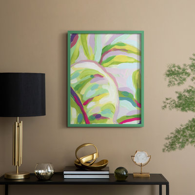 Impression encadrée Bright Tropical Abstraction III - bois massif