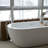Euro Collection Single Handle Floor Mounted Roman Tub Filler Faucet with Hand Shower - Chrome Polished-36865951