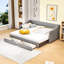 Lit de jour rembourré en lin Allenhurst-480370874
