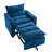 Convertible Sofa Bed, 3-In-1 Multi-Functional Velvet Sleeper Couch Pull-Out Bed, 47'' Loveseat Chaise Lounge With Adjustable Backrest-27590023-4007013