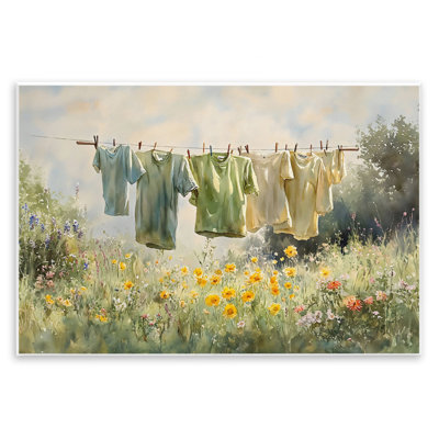 Plaque murale Wildflower & Backyard Laundry, design par Creative Studio