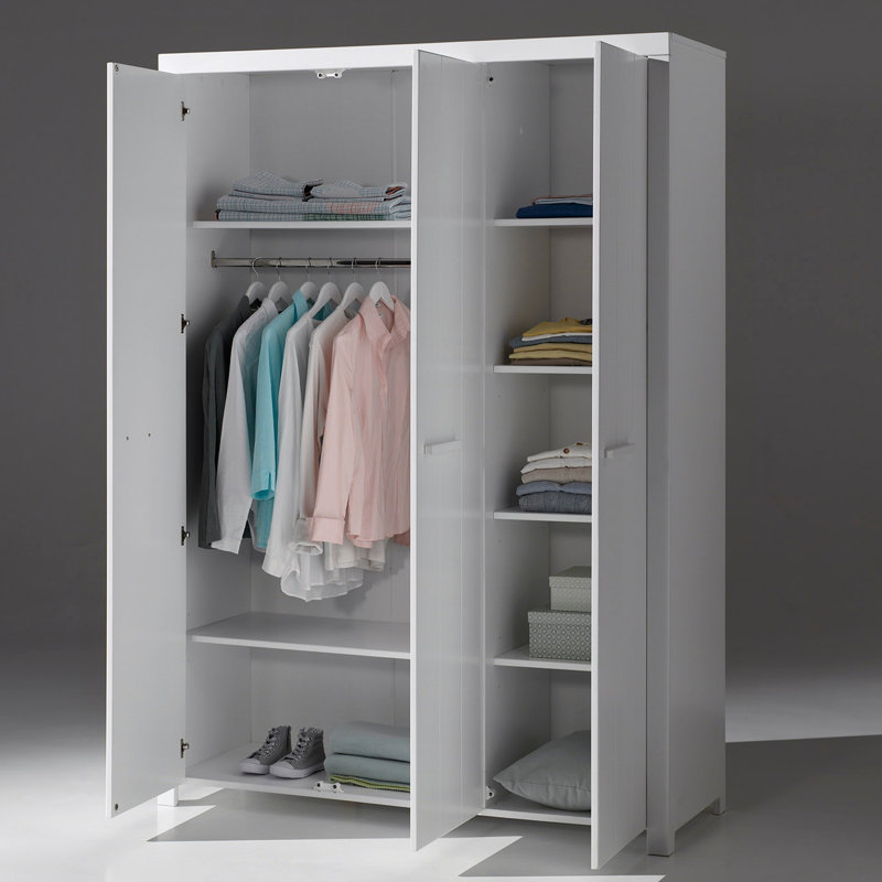 3 Door Manufactured Wood Wardrobe
