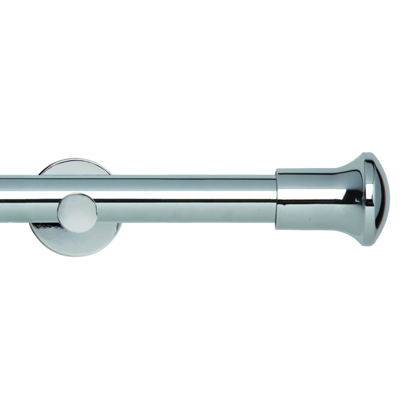 Alirah 2.8cm Single Pole, 180cm, Chrome