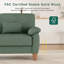 180cm corduroy 2-seater sofa with solid wood frame, spring seat cushion and two throw pillows-1006477761