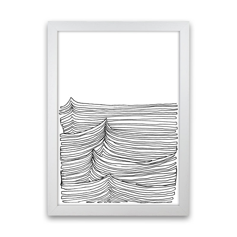 Continuous Sea by Carissa Tanton - Print, 46cm H x 34cm W x 3cm D, White Framed