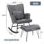 Chaise berçante en polyuréthane avec repose-pieds Schaghticoke-1926936009