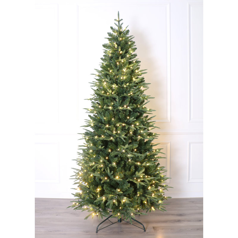 Sapin de Noël en forme de sapin vert 72 po H 72 po avec 300 lumières DEL
