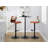 Laurenzio Swivel Upholstered Adjustable Height Counter Stool with Metal Frame-93570924-93570923
