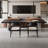 Black Rectangular Solid Wood desks-107785894
