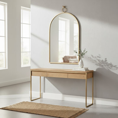 Minnich Metal Flat Wall Mirror