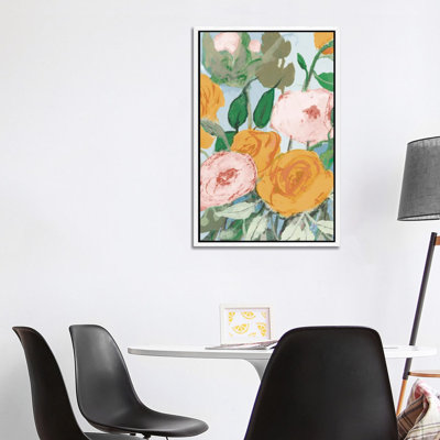 Summer Roses 1 Piece Wall Art on Canvas