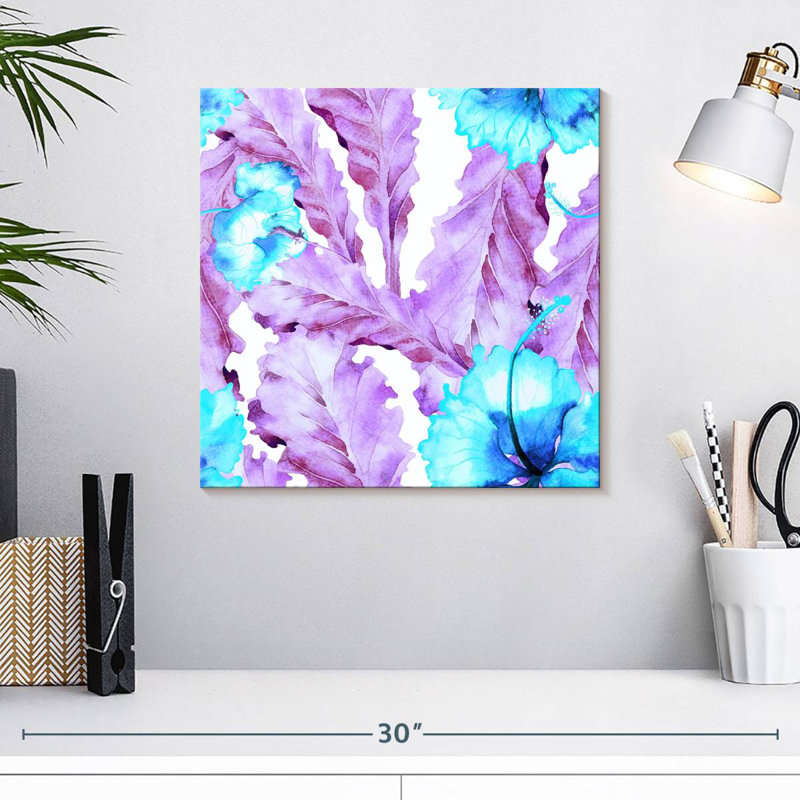 Kerner Purple And Blue Hibiscus