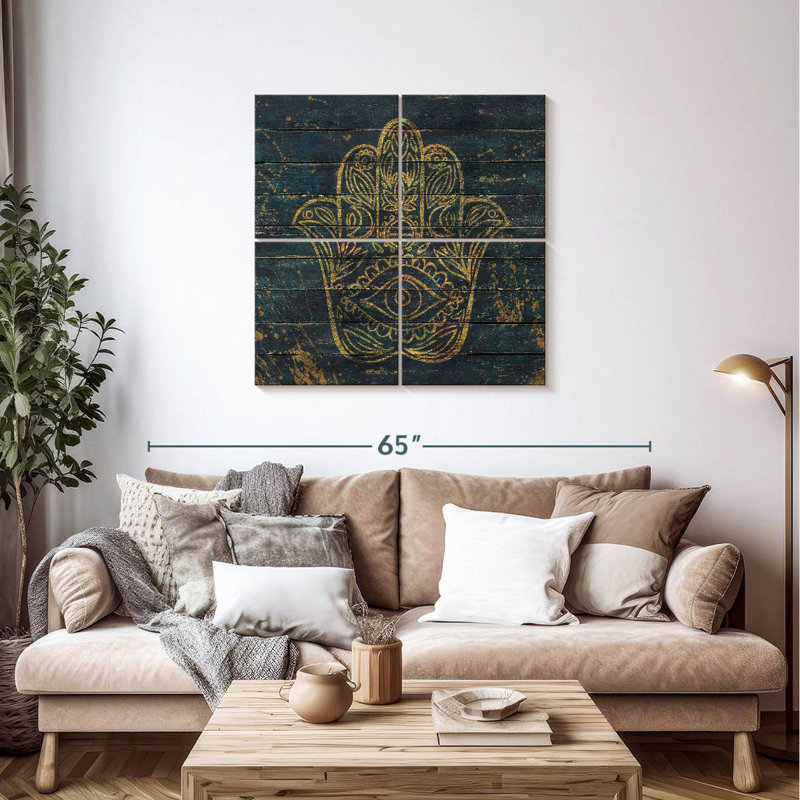 Adella Hamsa, 38" H x 38" W