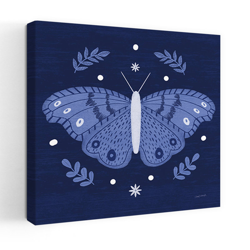Papillons simples I, art mural contemporain, H 24 po x l 24 po