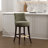 Lucia Modern Chenille Upholstered Counter Stool with Beech Wood Frame in Leaf Green-113050973-128620582-113050975