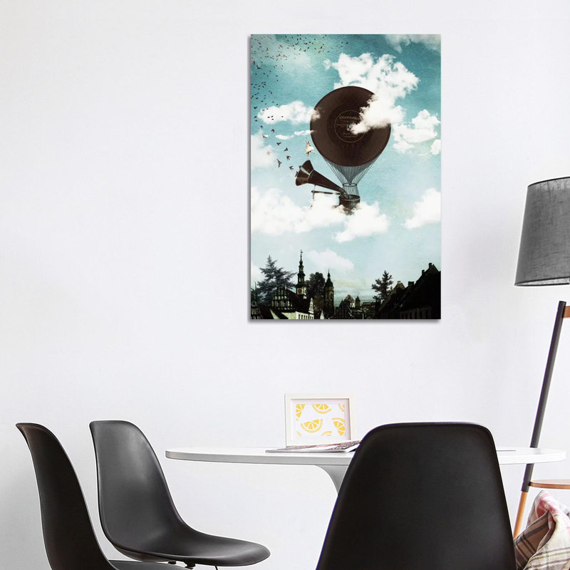 Music Flight by Paula Belle Flores - Wrapped Canvas Print, 101.6 cm H x 66.04 cm W x 3.175 cm D