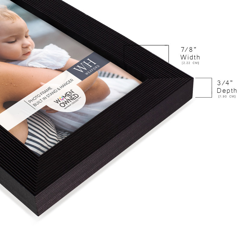 Wood Picture Frame, 6" x 8", Ebony
