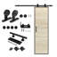 Porte de grange en bois avec quincaillerie d'installation - hauteur de 84 po-79201163-89798629