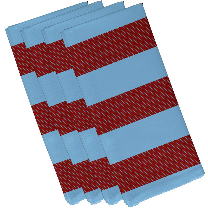 Ensemble de serviettes 4 pièces Goddard, L 18 po x L 18 po, Cardinal
