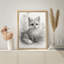 Realistic Fox Portrait Framed Wall Art Prints - Soft detailed fox illustration, for nursery or bedroom-125212073-125212068
