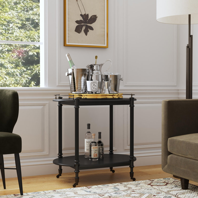 Keating Serving Cart, Dark Cherry