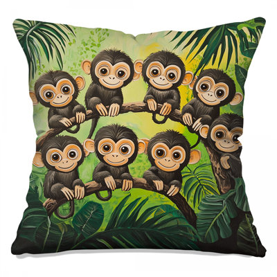 Coussin Monkeys, coussins double face animaux