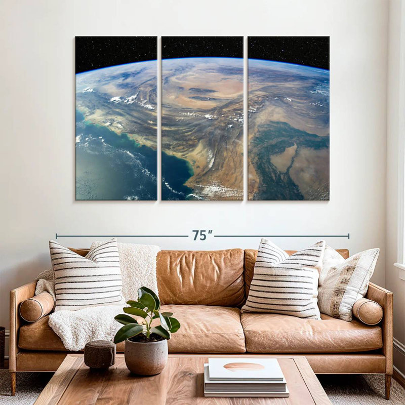 Oberle Earth, 42" H x 65" W