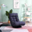 Fauteuil inclinable avec sac à siège à ressorts, structure en métal - 26,46 po Sections profondes et pliables réglables, fond rotatif de 23,96 po de large