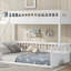 Lit superposé simple au-dessus de grand lit simple avec échelle et garde-corps, sécuritaire et durable pour un usage familial, aucun sommier requis-590980286-590980285