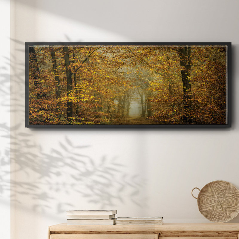 Soon Fall Leaves- Framed Canvas, 20" H x 50" W