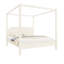 Lit à baldaquin en bois avec tête de lit et pieds de soutien, cadre de lit pour chambre à coucher-1261279034-1261279035