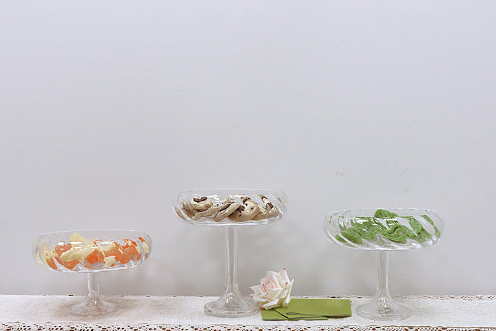 Liscio Ottico - Round Stemmed Salad Bowl
