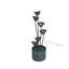 Outdoor Metal Weather Resistant Cascade Fountain with Lights