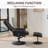 PU Leather Massage Reclining Chair with Ottoman-2105266457